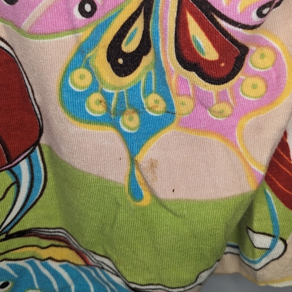 Y2K Vintage Elizabeth New York Sequin Butterfly Floral Nature Sweater Womans XL - Picture 4 of 11